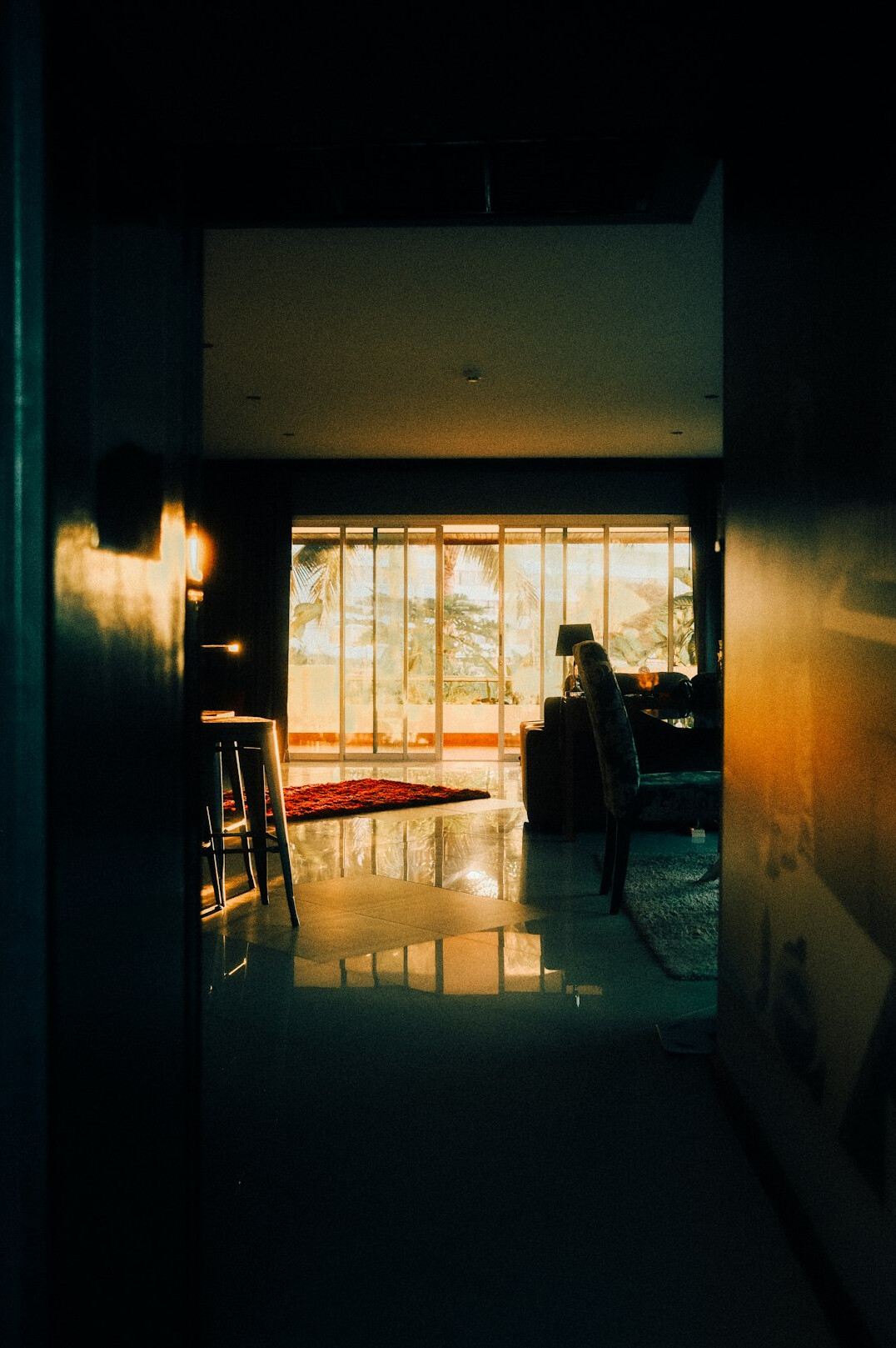 person meditating in peaceful room