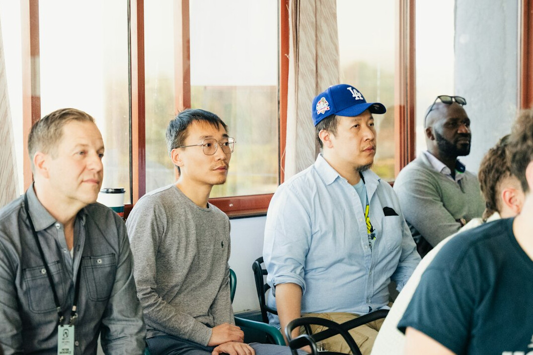 smiling participants in workshop
