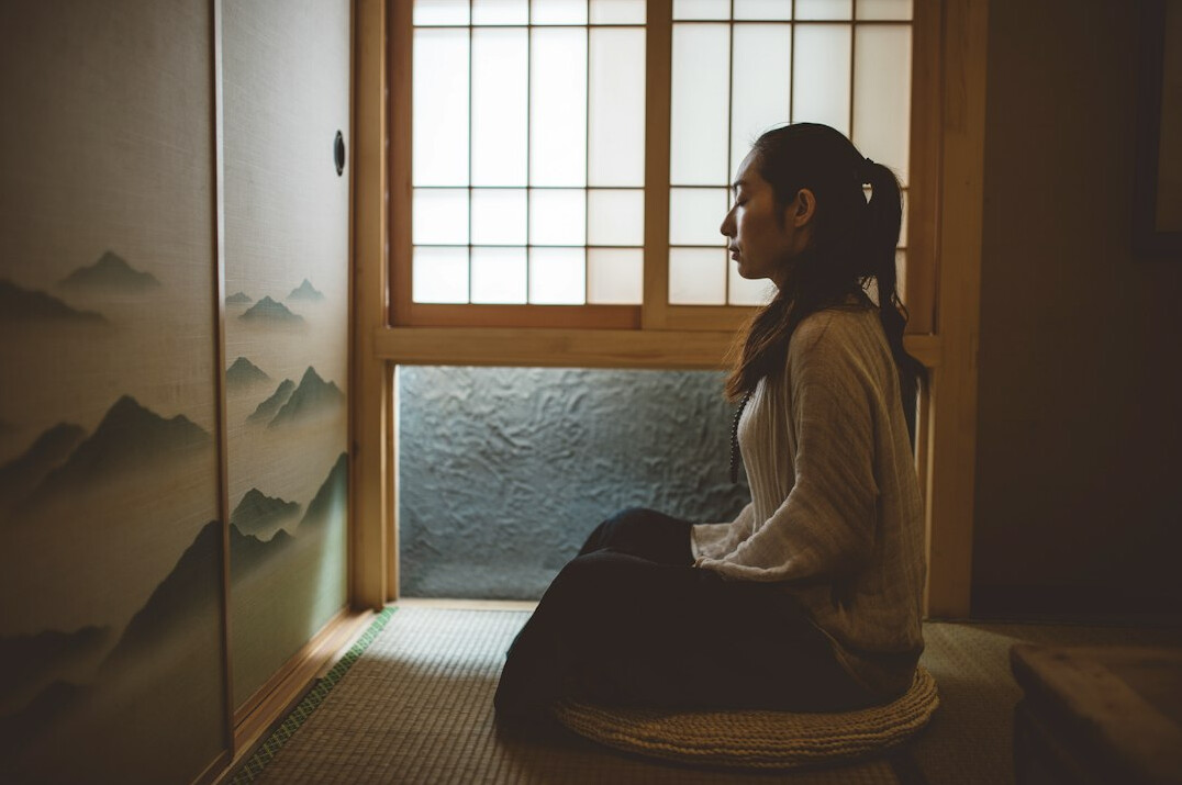 serene meditation scene